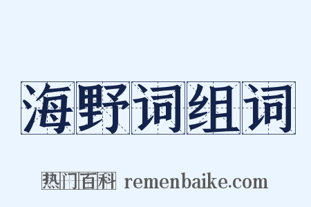 海野词组词是什么意思的图片
